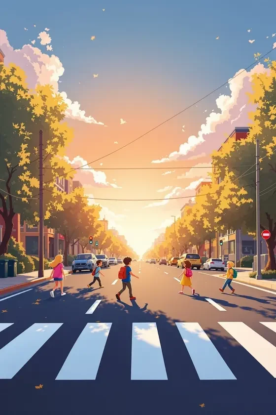 过马路安全 - 儿童动画-安全教育